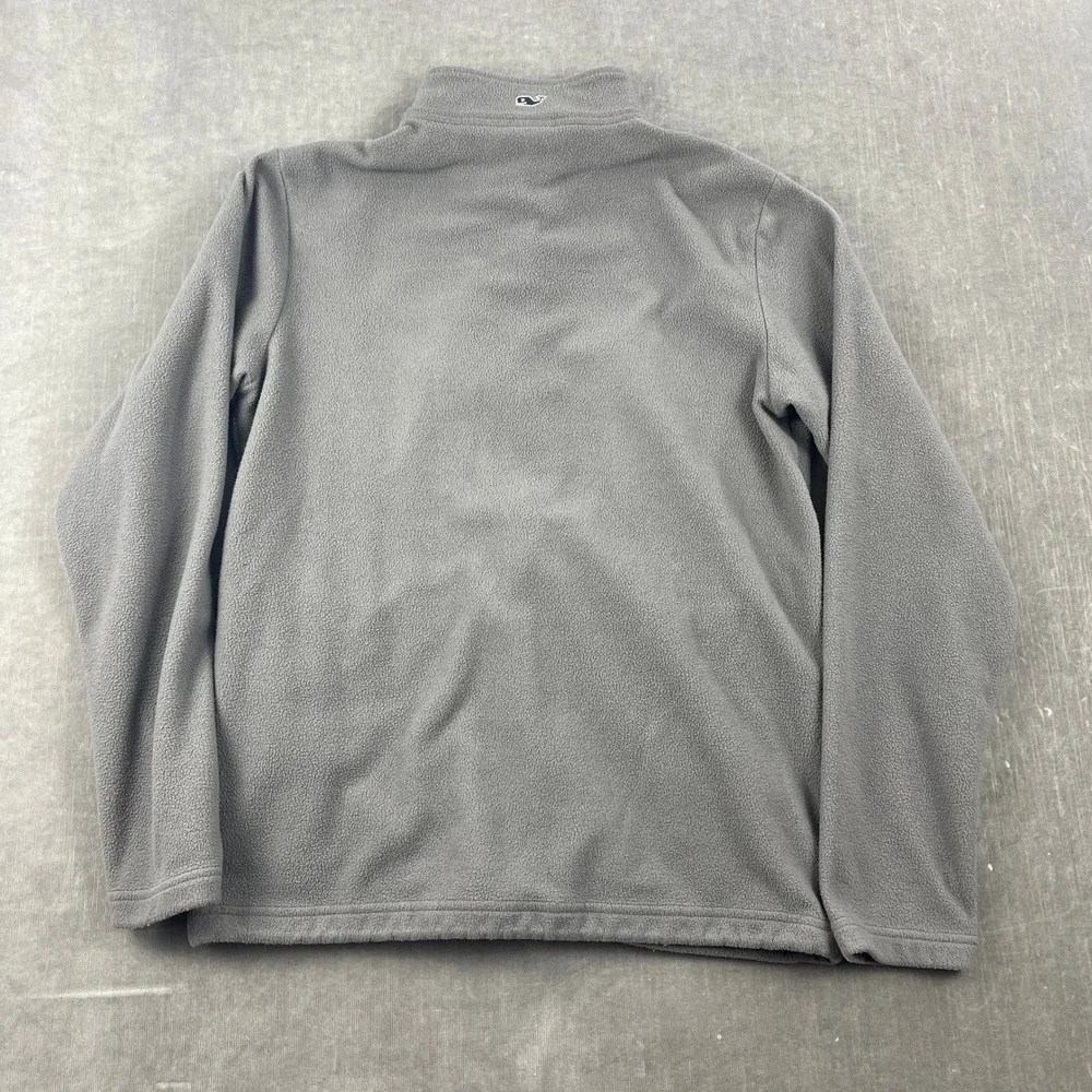 Vineyard‎ Vines Men Small Gray Fleece Full Zip Jacket Contrast Pocket